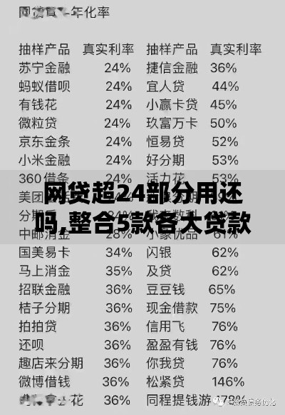 网贷超24部分用还吗,整合5款各大贷款平台