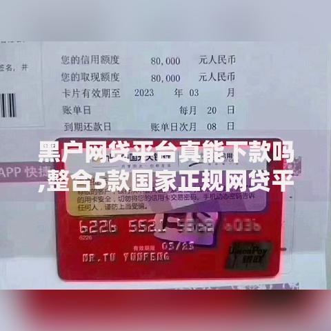 黑户网贷平台真能下款吗,整合5款国家正规网贷平台