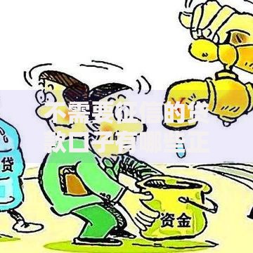 不需要征信的贷款口子有哪些正规渠道？