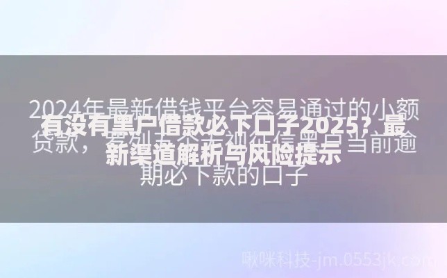 有没有黑户借款必下口子2025？最新渠道解析与风险提示