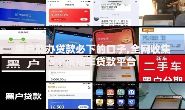 黑户能办贷款必下的口子,全网收集5个按揭车贷款平台