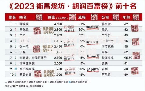 胡润排行榜财富密码与未来趋势揭秘