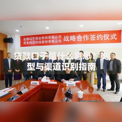 贷款口子是什么意思？类型与渠道识别指南