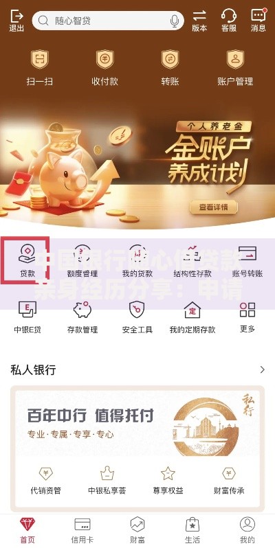 中国银行随心借贷款亲身经历分享：申请流程、额度解析与真实体验
