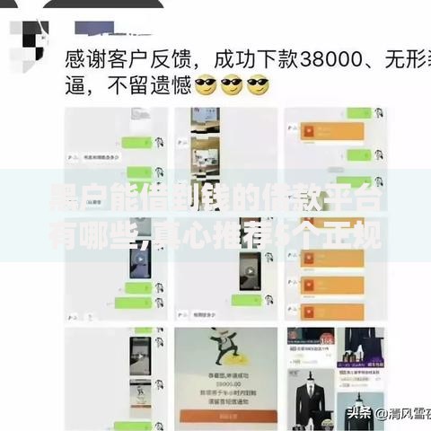黑户能借到钱的借款平台有哪些,真心推荐5个正规苹果id贷口子2025