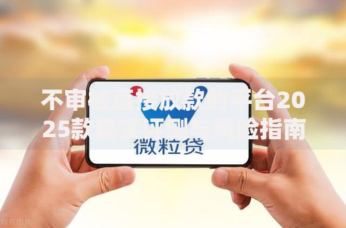 不审核直接放款的平台2025款真实评测与风险指南