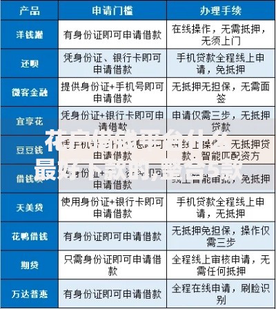 花户借钱平台什么最好下款的,整合5款51贷款平台