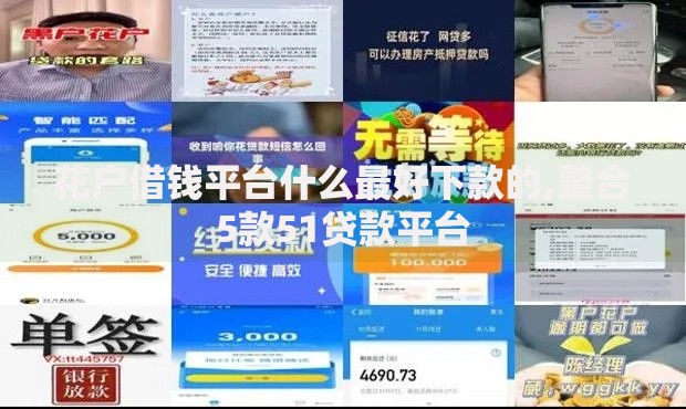 花户借钱平台什么最好下款的,整合5款51贷款平台