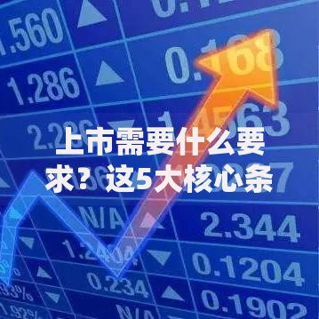 上市需要什么要求？这5大核心条件缺一不可