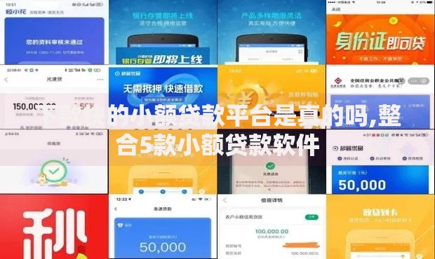 下款快的小额贷款平台是真的吗,整合5款小额贷款软件