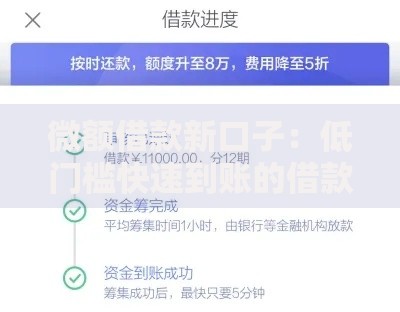 微额借款新口子：低门槛快速到账的借款渠道解析