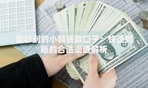 能秒到的小额贷款口子：快速到账的合法渠道解析