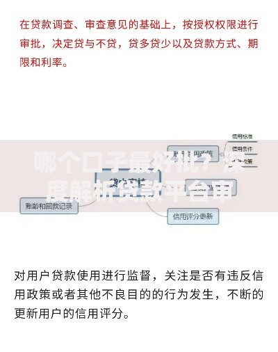 哪个口子最好批？深度解析贷款平台审批规则