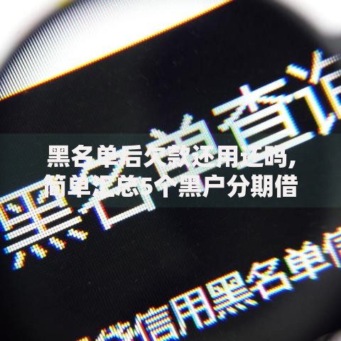黑名单后欠款还用还吗,简单汇总5个黑户分期借钱平台什么最好下款