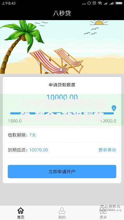 17岁在哪里可以借钱,整合5款强制放款口子