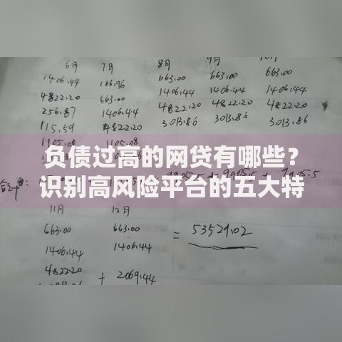 负债过高的网贷有哪些？识别高风险平台的五大特征