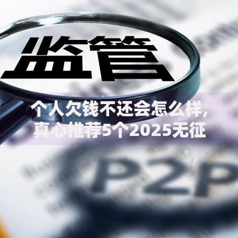 个人欠钱不还会怎么样,真心推荐5个2025无征信要求的贷款平台