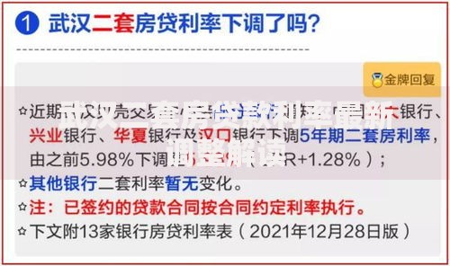 武汉二套房贷款利率最新调整解读