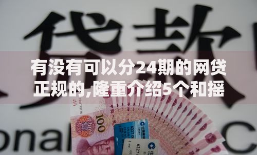 有没有可以分24期的网贷正规的,隆重介绍5个和摇钱花一样的平台