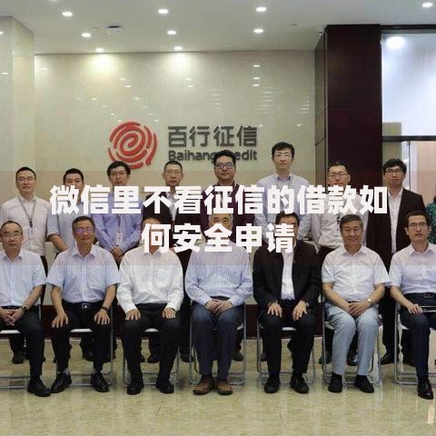 微信里不看征信的借款如何安全申请