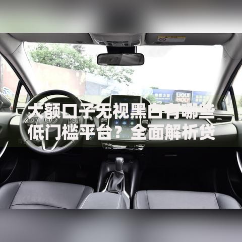 大额口子无视黑白有哪些低门槛平台？全面解析贷款渠道与风险