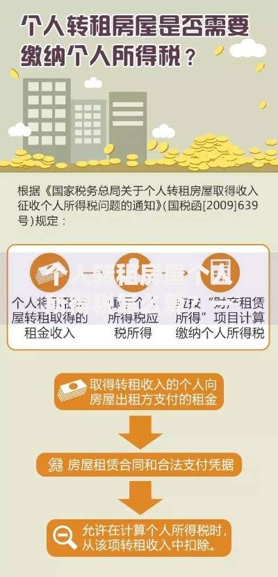 个人转租房屋个人所得税怎么算？一文讲清计算方式与避坑技巧
