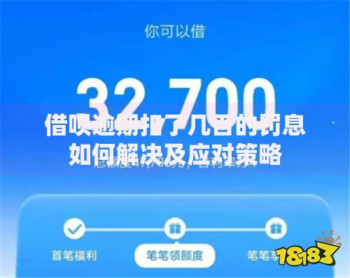 借呗逾期扣了几百的罚息如何解决及应对策略