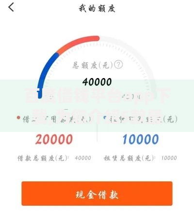 百度借钱平台app下载,为您介绍5款最好下款的贷款平台