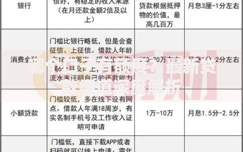 哪个口子有额度？最新贷款渠道深度解析