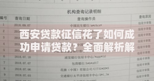 西安贷款征信花了如何成功申请贷款？全面解析解决方案