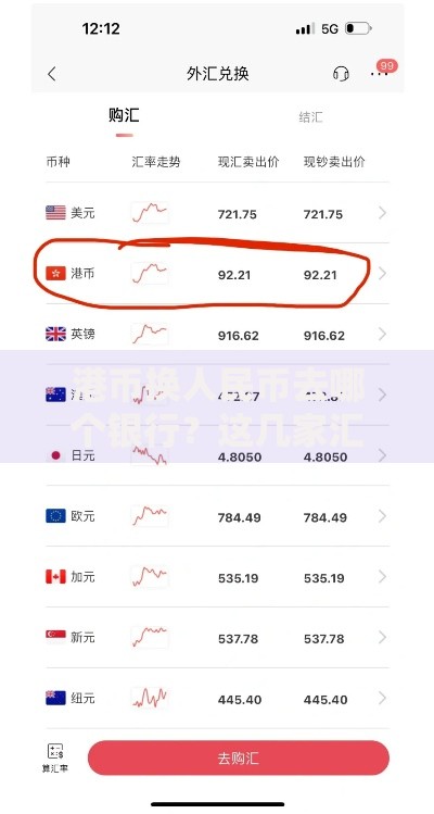 港币换人民币去哪个银行？这几家汇率好又方便