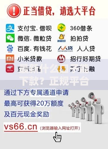 最新什么口子能下款？正规平台筛选与申请全攻略