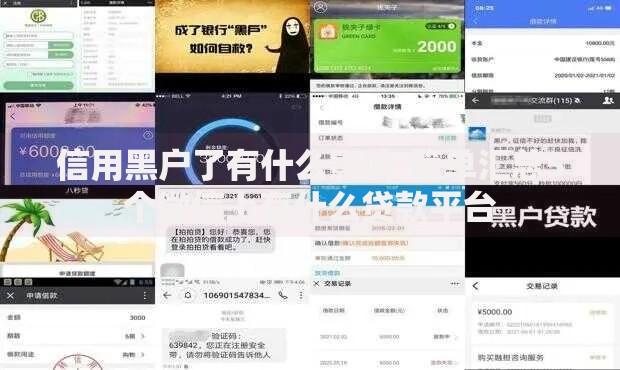 信用黑户了有什么影响,简单汇总5个微信上有什么贷款平台