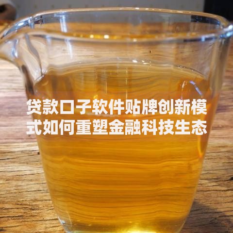 贷款口子软件贴牌创新模式如何重塑金融科技生态？
