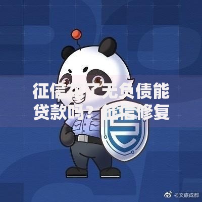 征信花了无负债能贷款吗？征信修复+低息方案全解析
