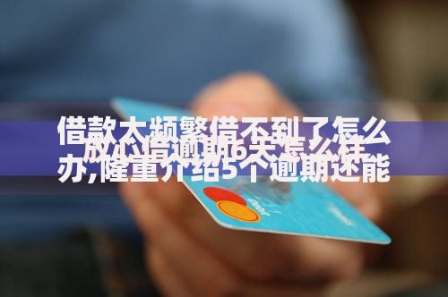 借款太频繁借不到了怎么办,隆重介绍5个逾期还能贷款的平台