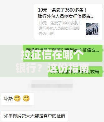 拉征信在哪个银行？这份指南帮你快速搞定查询地点