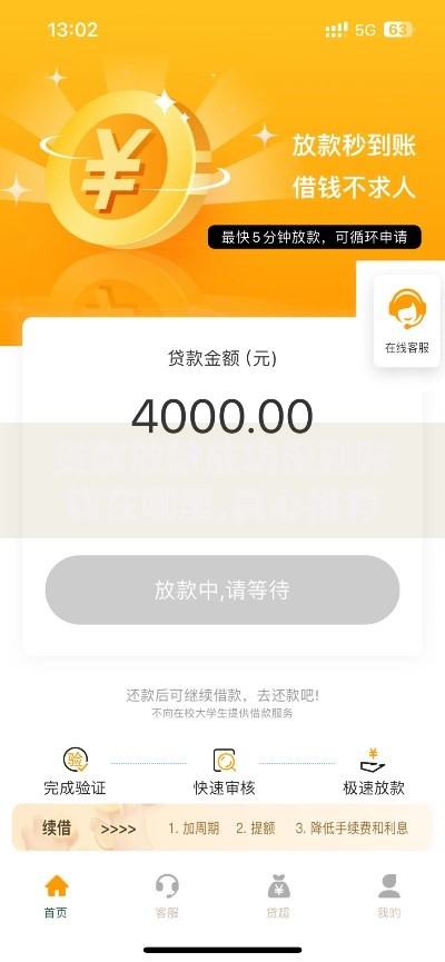 贷款放款成功没到账钱在哪里,真心推荐5个小型贷款平台