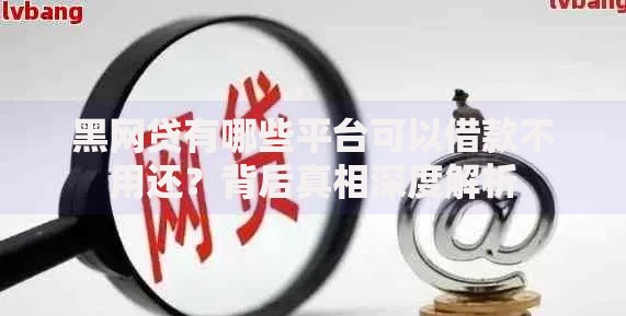 黑网贷有哪些平台可以借款不用还？背后真相深度解析