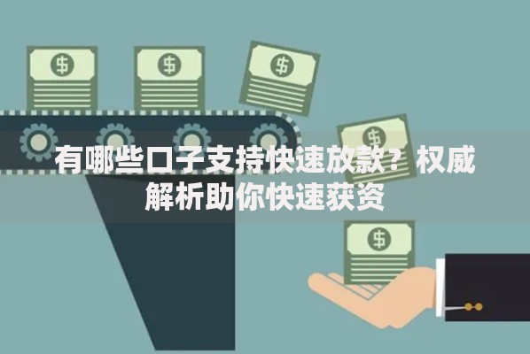 有哪些口子支持快速放款？权威解析助你快速获资