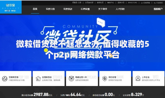 微粒借贷还不起怎么办,值得收藏的5个p2p网络贷款平台