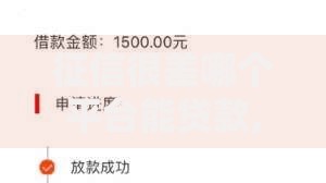征信很差哪个平台能贷款,真心推荐5个黑户秒下款的高炮口子