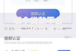 哪个贷款平台第一次额度高一点,隆重介绍5个大老黑能下款的口子