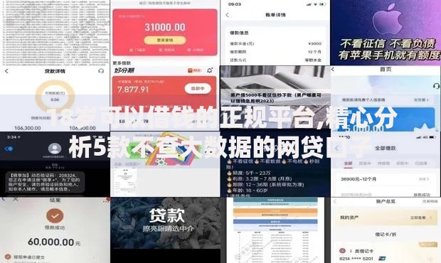 18岁可以借钱的正规平台,精心分析5款不查大数据的网贷口子