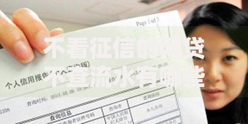 不看征信的网贷不查流水有哪些选择？深度解析贷款方案