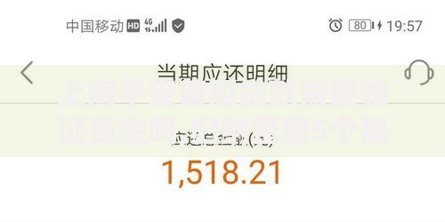 上海平安普惠贷款需要验证资金吗,归纳整理5个黑户有逾期必下的网贷平台有用过的吗,求真实