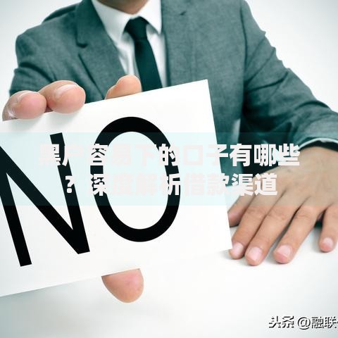 黑户容易下的口子有哪些？深度解析借款渠道