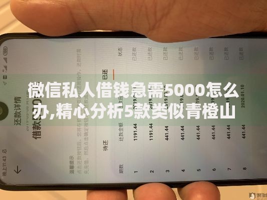 微信私人借钱急需5000怎么办,精心分析5款类似青橙山的贷款平台