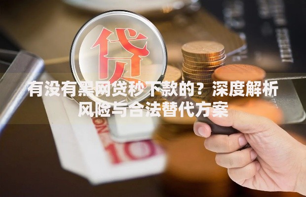 有没有黑网贷秒下款的？深度解析风险与合法替代方案