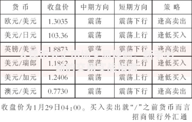 人民币外汇市场交易规则：新手必知的交易实战指南